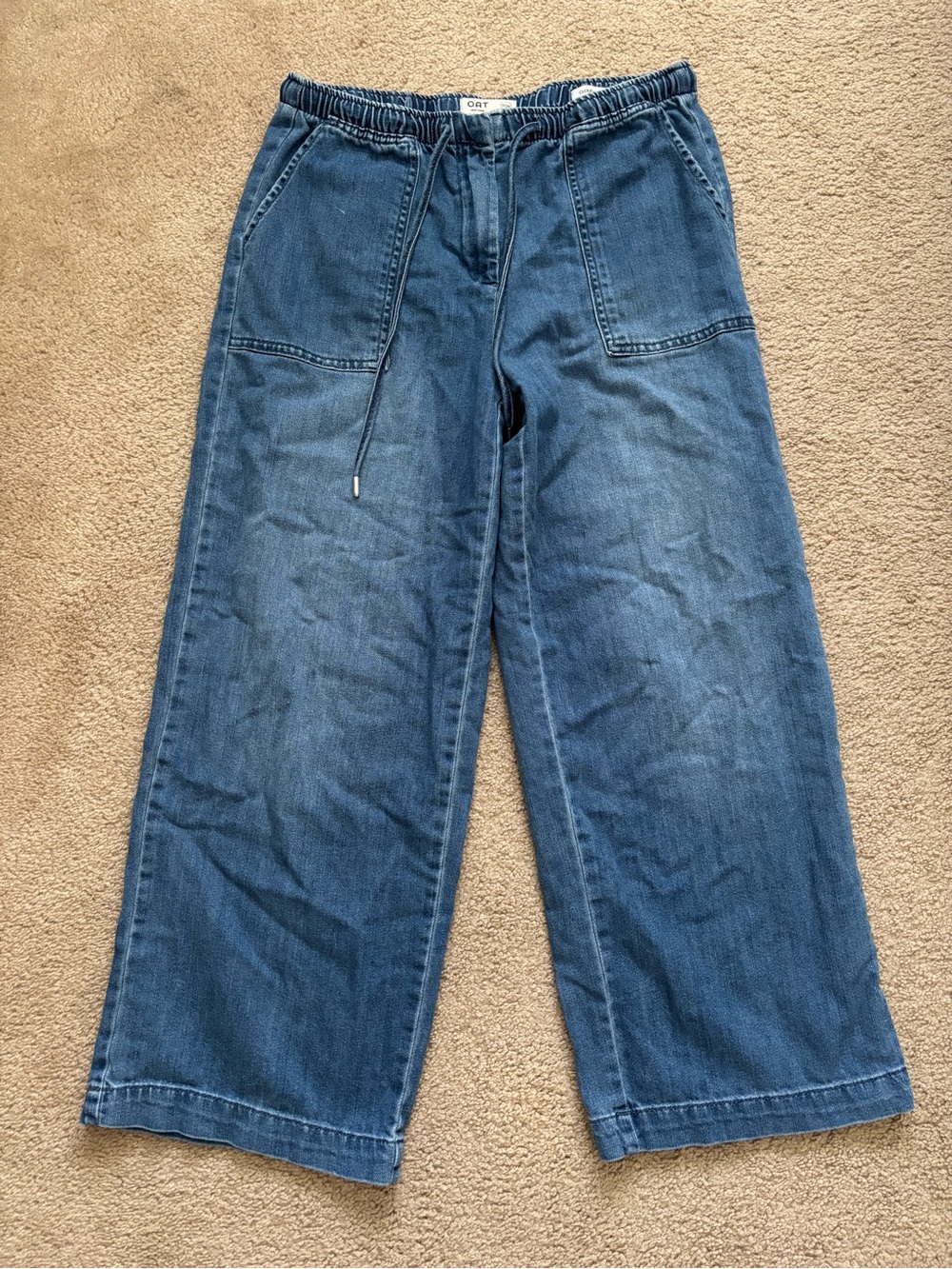 OAT Women’s Cloud Luxe Denim Wide Leg Jeans